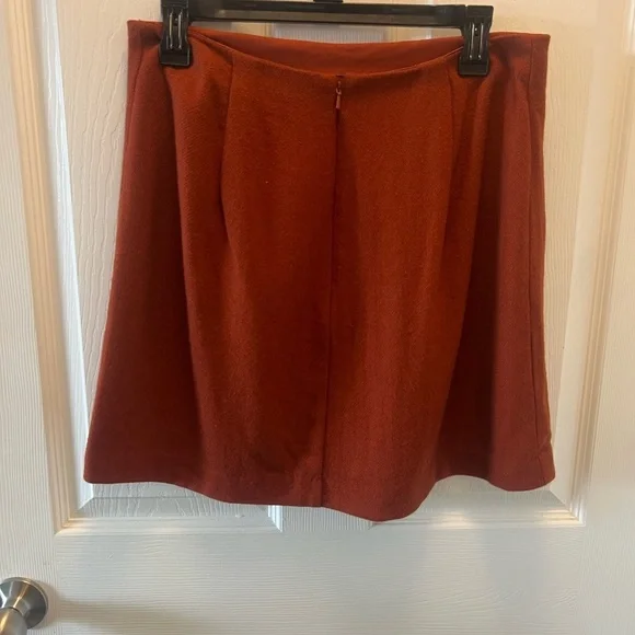 Madewell Burnt Orange Skirt Size 6 Style # AF034 - Picture 2 of 9